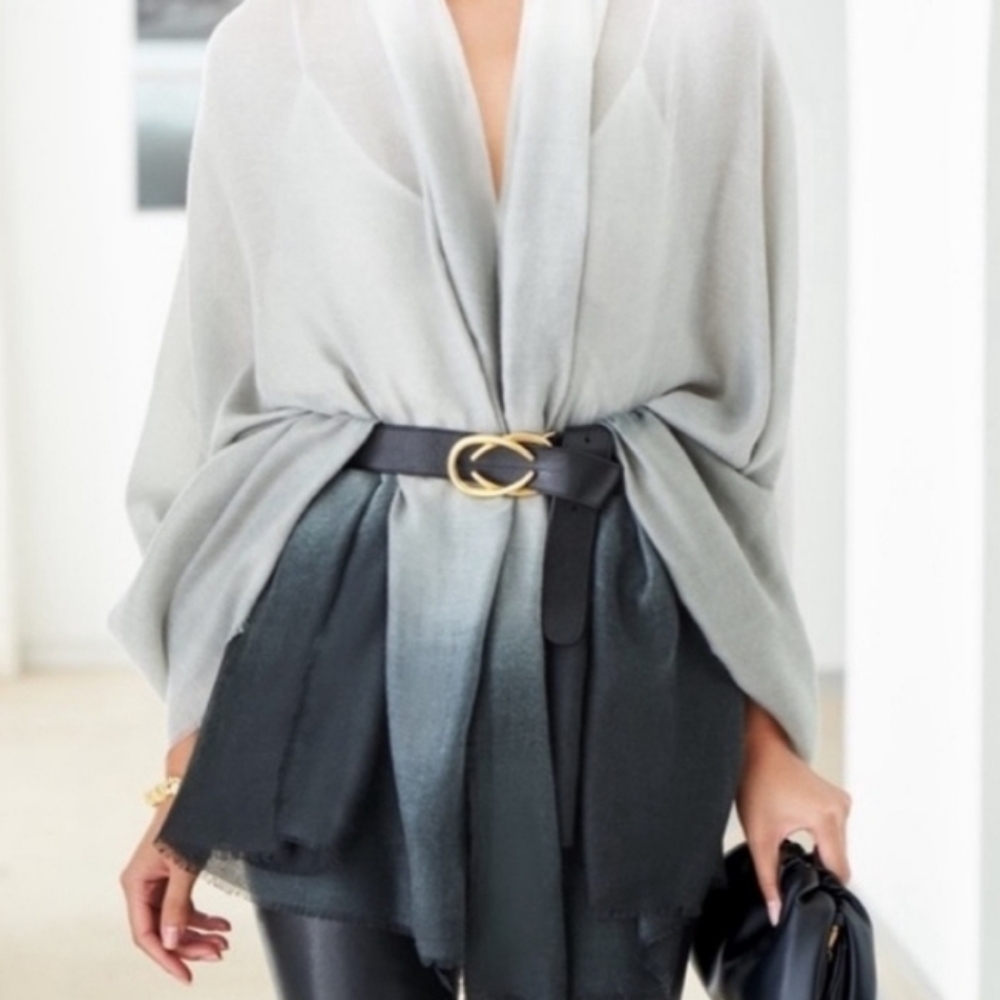 CUSHNIE Horizon Ombre Scarf - Picture 4 of 10